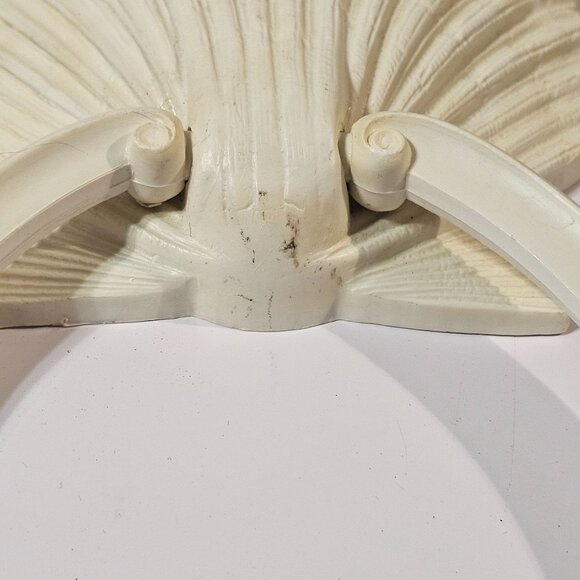 Vintage 1977 HOMCO Sea Shell Towel Ring Holder Syroco Style Beach Ocean Nautical - Picture 4 of 9